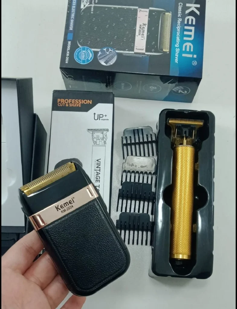 Pack tondeuse t9 vintage + rasoir kemei