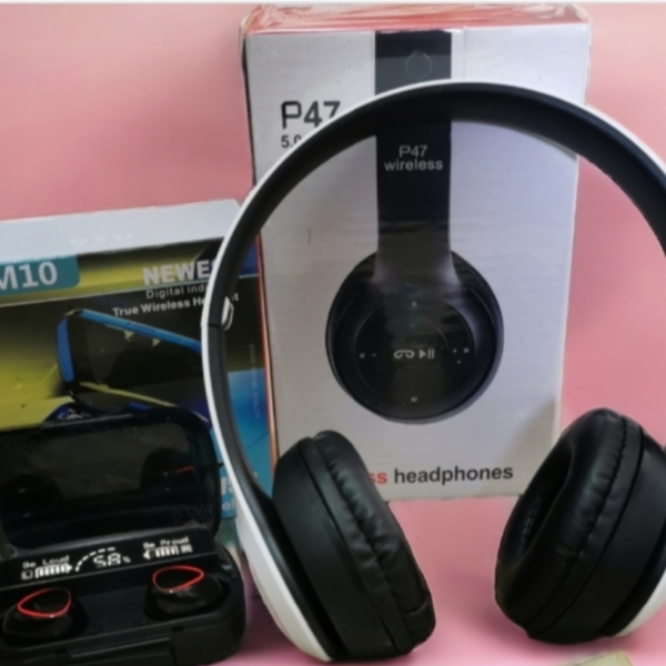 Airpods M10 + casque Bluetooth p47