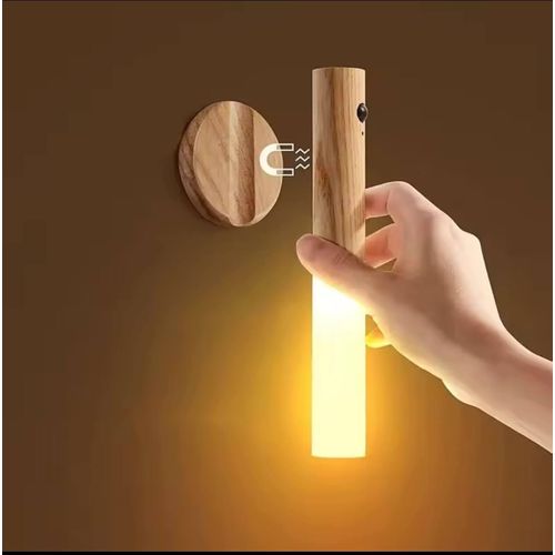Applique mural LED en bois multi fonctionne rechargeable