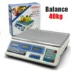 Balance électronique Tassili 40 KG batterie rechargeable en acier inoxydable