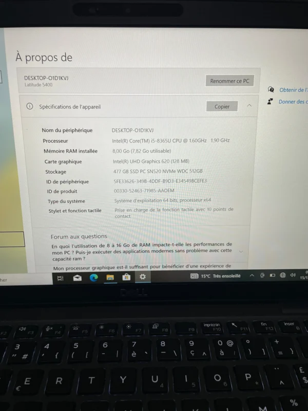 Dell latitude 5400