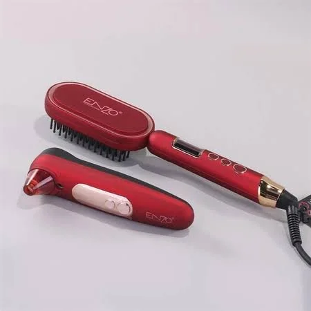Kit Enzo Rouge Brosse lissante + extracteur de points noir