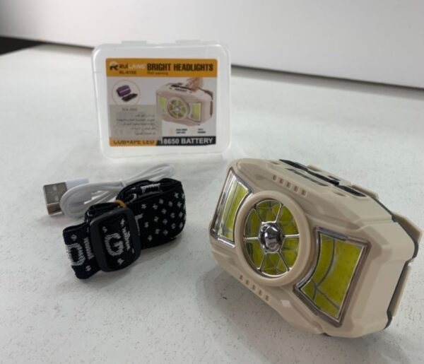Lampe frontale LED COB à induction Rechargeable par USB 5 Modes