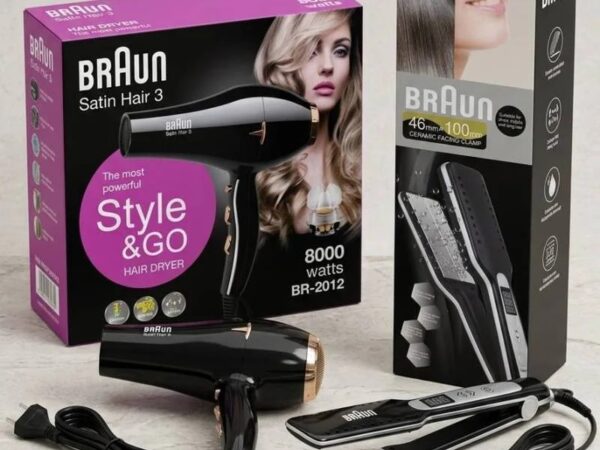 Pack Braun Lisseur noir + Sechoir Pack Braun Lisseur noir + Sechoir