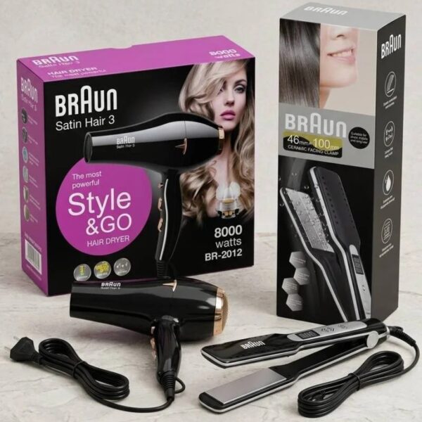 Pack Braun Lisseur noir + Sechoir
