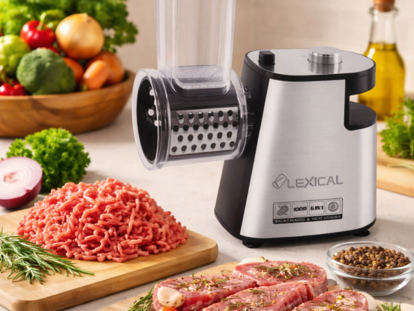 6in1 Hachoir viande + râpé électrique Lexical 1000W 6in1 Hachoir viande + râpé électrique Lexical 1000W
