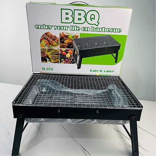 Barbecue en Acier Noir Portable BBQ