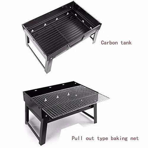 Barbecue en Acier Noir Portable BBQ