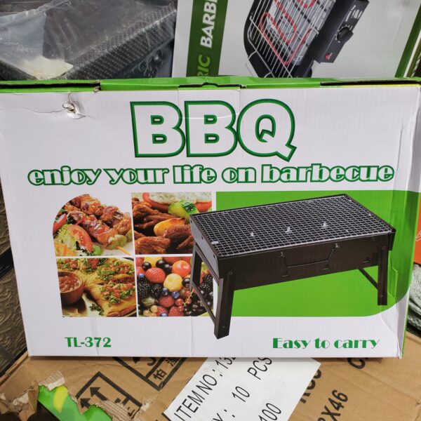 Barbecue en Acier Noir Portable BBQ