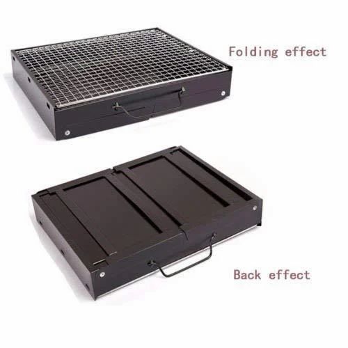 Barbecue en Acier Noir Portable BBQ