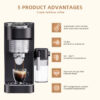 Cafetière 4en1 KitchenLab 20Bar 1.1L CM-002 Avec Réservoir