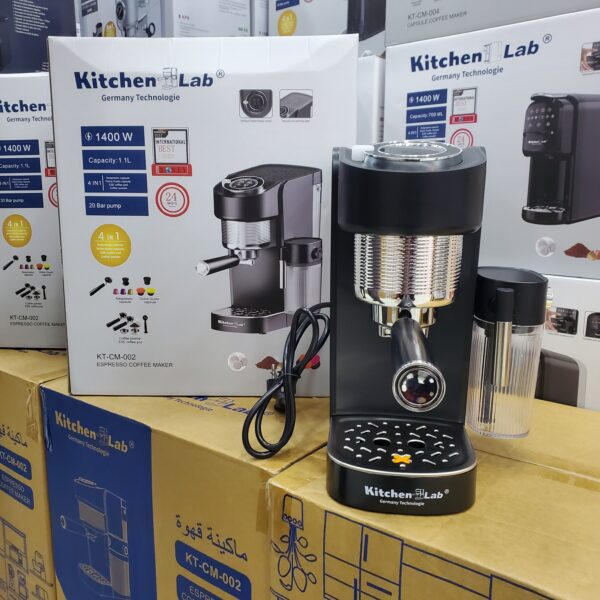 Cafetière 4en1 KitchenLab 20Bar 1.1L CM-002 Avec Réservoir