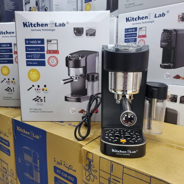 Cafetière 4en1 KitchenLab 20Bar 1.1L CM-002 Avec Réservoir Cafetière 4en1 KitchenLab 20Bar 1.1L CM-002 Avec Réservoir