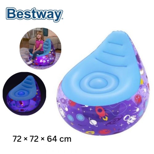 Chaise gonflable avec lumière LED Kosmos 72 x 72 x 64cm Bestway 75122 Chaise gonflable avec lumière LED Kosmos 72 x 72 x 64cm Bestway 75122