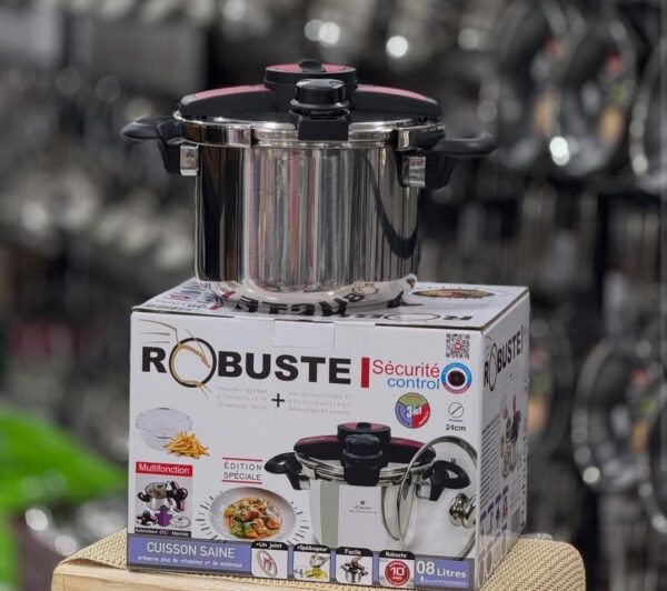 Cocotte et Marmite 3en1 robuste 8L 24cm multifonction