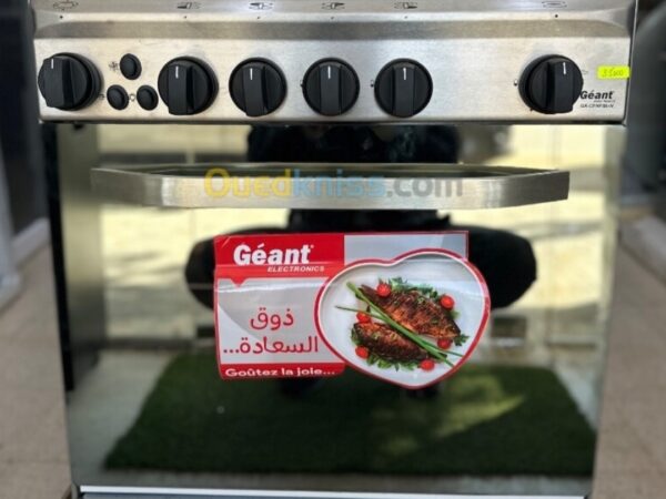 Cuisinière 4 Feux Inox Géant Italiano Ventiler Cuisinière 4 Feux Inox Géant Italiano Ventiler