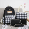 Ensemble de sacs d’école Kawai pour adolescents 4Pcs CLBD V4 Noir Ensemble de sacs d’école Kawai pour adolescents 4Pcs CLBD V4 Noir