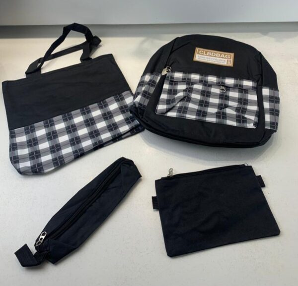 Ensemble de sacs d’école Kawai pour adolescents 4Pcs CLBD V4 Noir Ensemble de sacs d’école Kawai pour adolescents 4Pcs CLBD V4 Noir