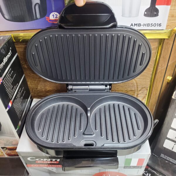 Grill À Hamburger Multismart Avec 2 Plaques Rondes 750W MS-SW8021 Grill À Hamburger Multismart Avec 2 Plaques Rondes 750W MS-SW8021