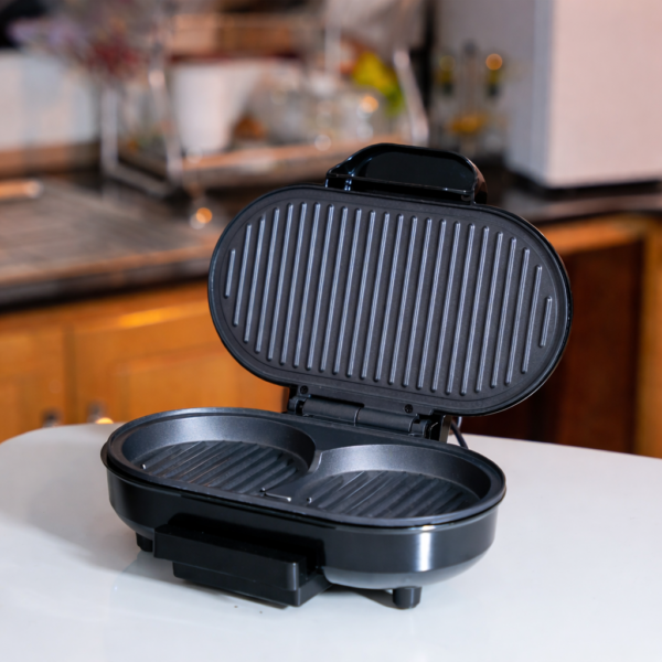 Grill À Hamburger Multismart Avec 2 Plaques Rondes 750W MS-SW8021