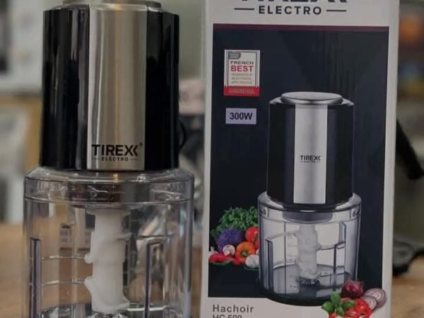 Hachoir Électrique 300W Bol 0.6L Lames Inox Tirex Hc500 Hachoir Électrique 300W Bol 0.6L Lames Inox Tirex Hc500