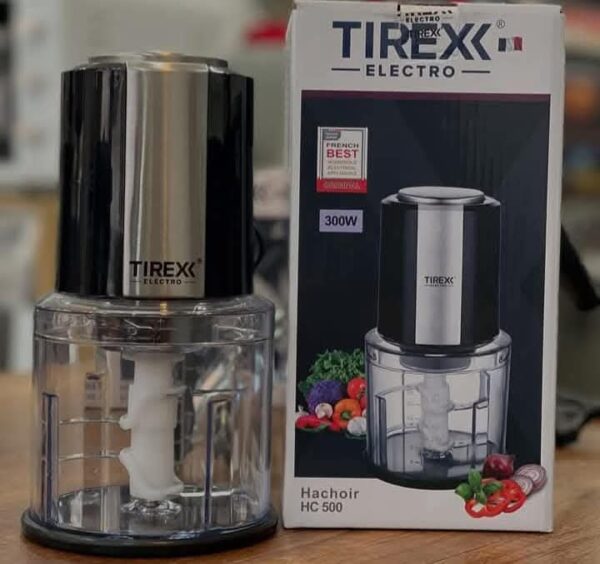 Hachoir Électrique 300W Bol 0.6L Lames Inox Tirex Hc500 Hachoir Électrique 300W Bol 0.6L Lames Inox Tirex Hc500