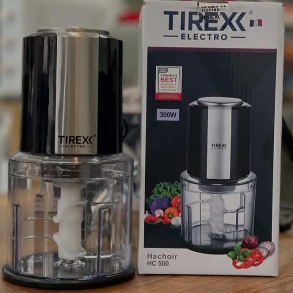 Hachoir Électrique 300W Bol 0.6L Lames Inox Tirex Hc500 Hachoir Électrique 300W Bol 0.6L Lames Inox Tirex Hc500