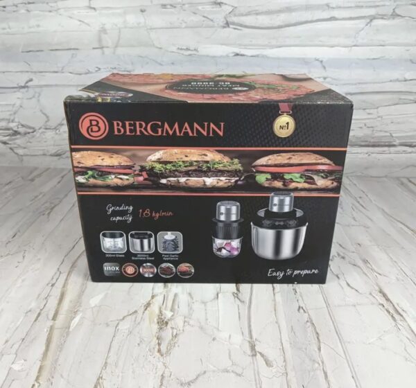 Hachoir inox 3en1 800W Avec 02 Bol Bergmann BC3000 Hachoir inox 3en1 800W Avec 02 Bol Bergmann BC3000