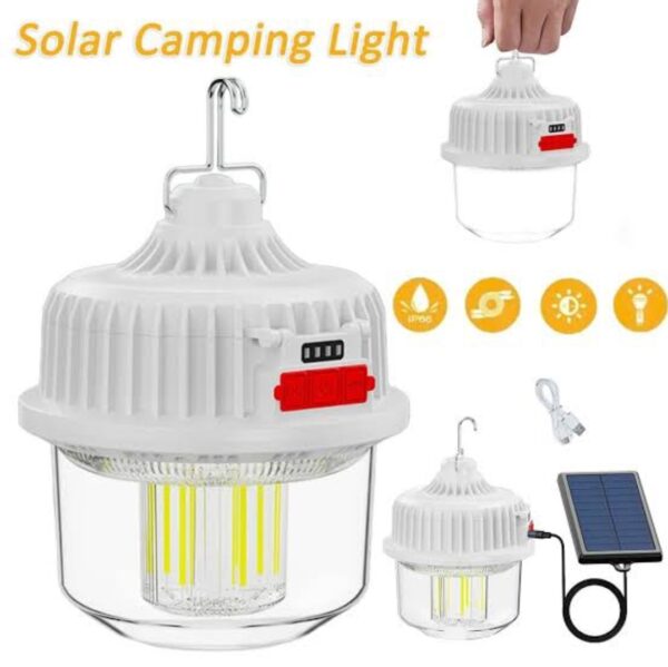 Lamp camping avec un petit panneau de solaire Lamp camping avec un petit panneau de solaire