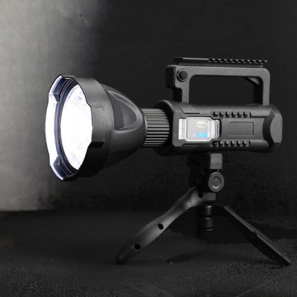 Lampe Torche W590 Rechargeable Avec Power Bank et Trépied