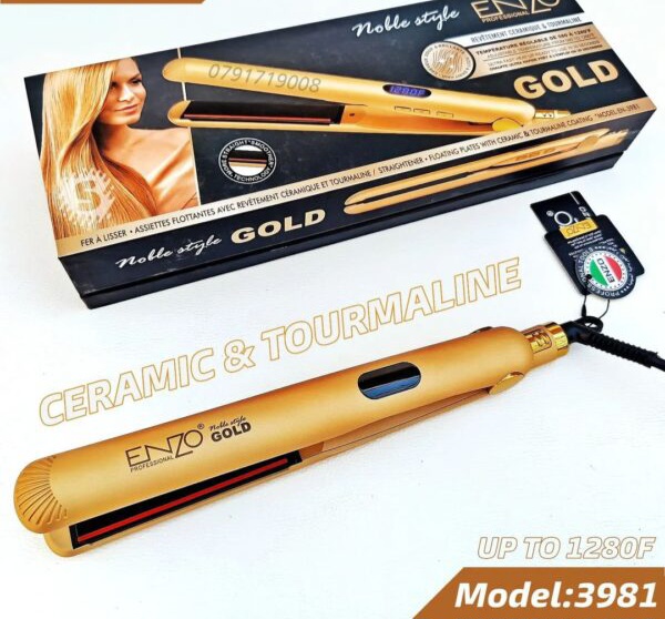 Lisseur professionnel 1280°F pour Kératine et protéin ENZO GOLD EN-3981 Lisseur professionnel 1280°F pour Kératine et protéin ENZO GOLD EN-3981