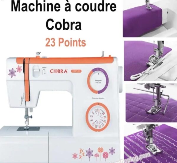 Machine à Coudre Multifonction Points Variés avec Marche Arrière Cobra 2120-V Machine à Coudre Multifonction Points Variés avec Marche Arrière Cobra 2120-V
