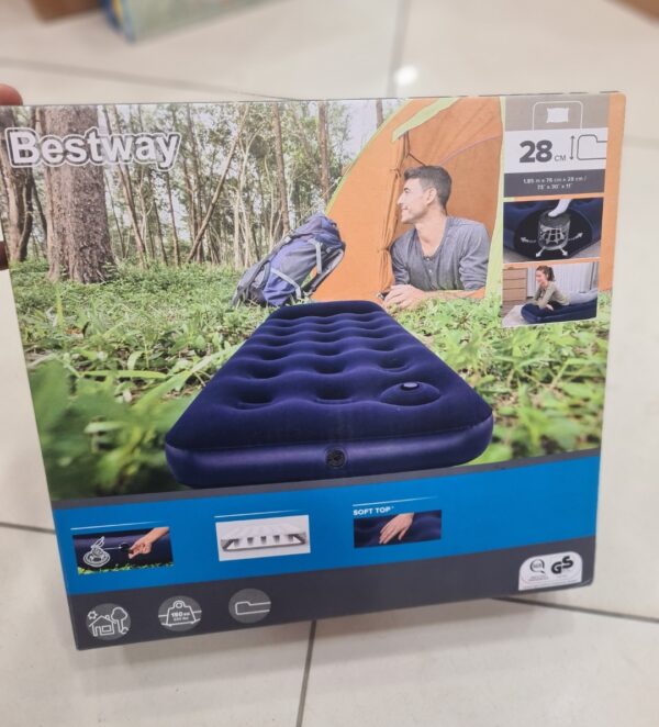 Matelas Gonflable Bestway Pavillo 67223 Camping 1 Place Avec Oreiller intégré Et Pompe À Air Matelas Gonflable Bestway Pavillo 67223 Camping 1 Place Avec Oreiller intégré Et Pompe À Air