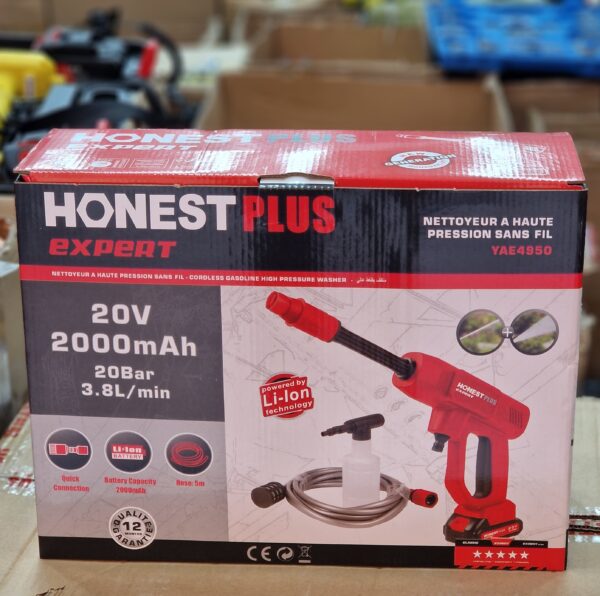 Nettoyeur haut pression yae4950 honestplus 20v Nettoyeur haut pression yae4950 honestplus 20v