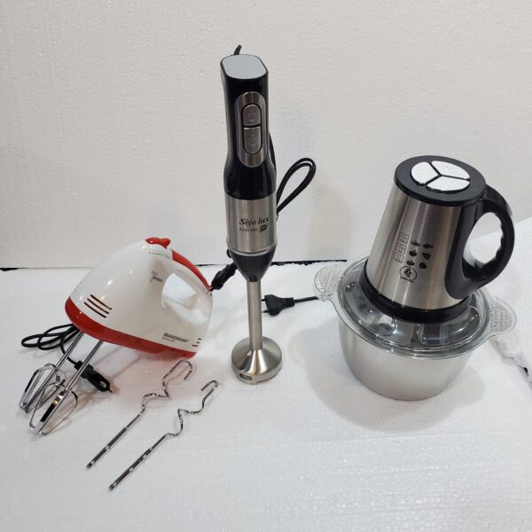 Pack 3t Bra Siyolux-Batteur-hachoir inox Pack 3t Bra Siyolux-Batteur-hachoir inox