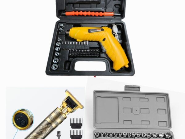 Pack Caisse 40p + visseuse 4.2v+ Tondeuse T9 Pack Caisse 40p + visseuse 4.2v+ Tondeuse T9
