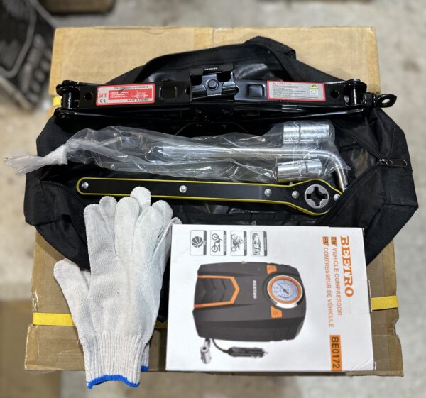 Pack cric mazda 2ton + accessoires avec gonfler bettro be0172