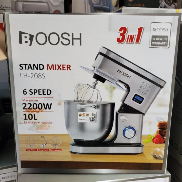 Pétrin BOOSH inox 10L 2200W LH-208S