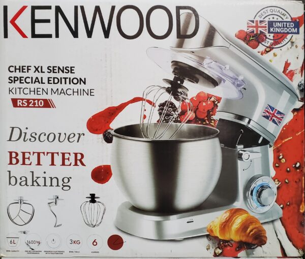 Pétrin KENNOOD 1600W 6L 6 vitesse RS210