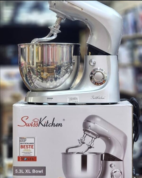Pétrin SwissKitchen 5.3L 1400W double crochets