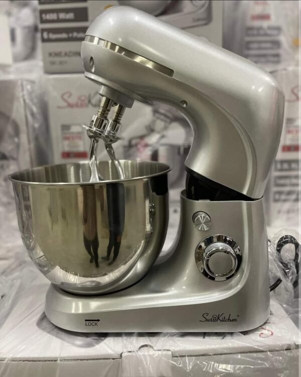 Pétrin SwissKitchen 5.3L 1400W double crochets