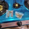 Rechaud 3 feux inox Kitchef Gaz ville + butane S309 Rechaud 3 feux inox Kitchef Gaz ville + butane S309