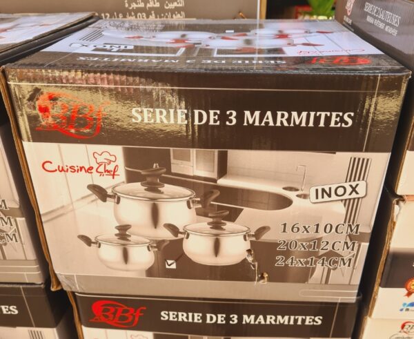 Série marmite BBF inox 162024cm Série marmite BBF inox 162024cm