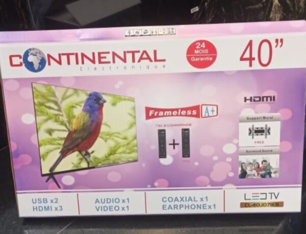 Télévision 40P Simple Marque Continental Télévision 40P Simple Marque Continental