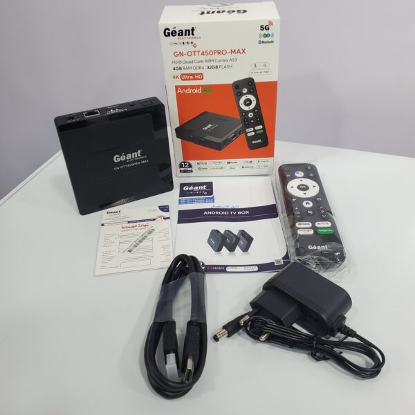 Tv Box Géant 4K ultraHD 5G 4gb-32gb