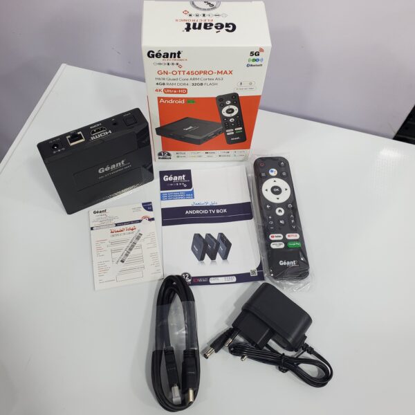 Tv Box Géant 4K ultraHD 5G 4gb-32gb