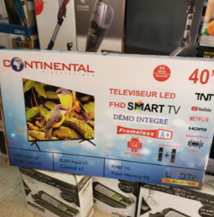 Tv Continental 40p Smart Démo intégré Tv Continental 40p Smart Démo intégré