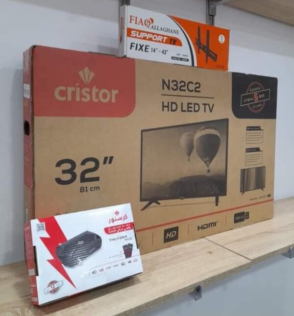 Tv Cristor 32p simple + démo Cristor th500+ Support aston Tv Cristor 32p simple + démo Cristor th500+ Support aston