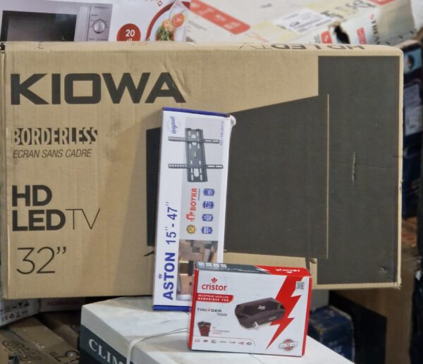 tv Kiowa 32 + Démo cristor th500 +Support tv Kiowa 32 + Démo cristor th500 +Support