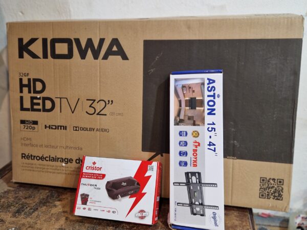 tv Kiowa 32 + Démo cristor th500 +Support tv Kiowa 32 + Démo cristor th500 +Support